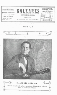 5-1.- Andres Segovia (Pollença, 1917)